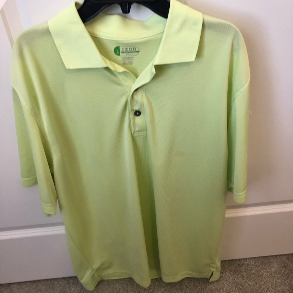 Mens Large Izod golf short sleeve shirt